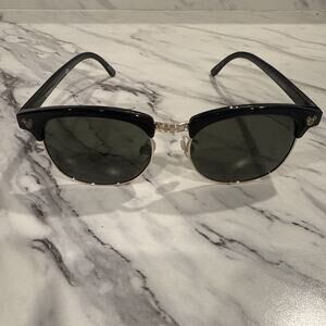 Disney Parks Mickey Mouse Icon Black Clubmaster Sunglasses Adult Size